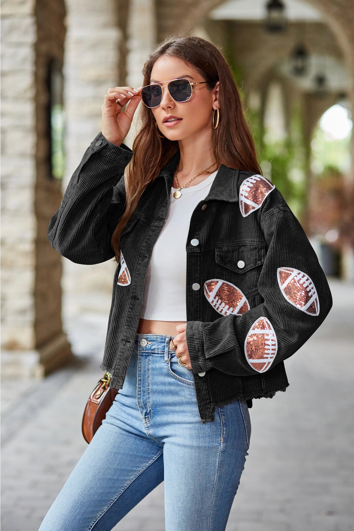 Football leather jacket hotsell