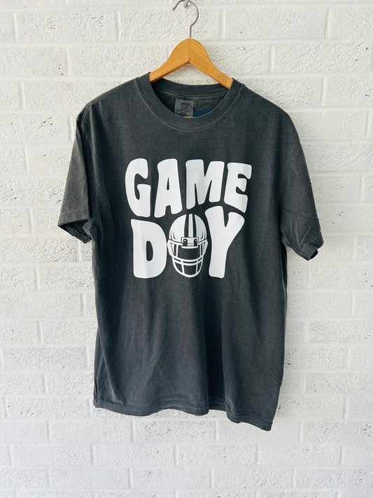 Game Day Football Helmet Vintage T-shirt